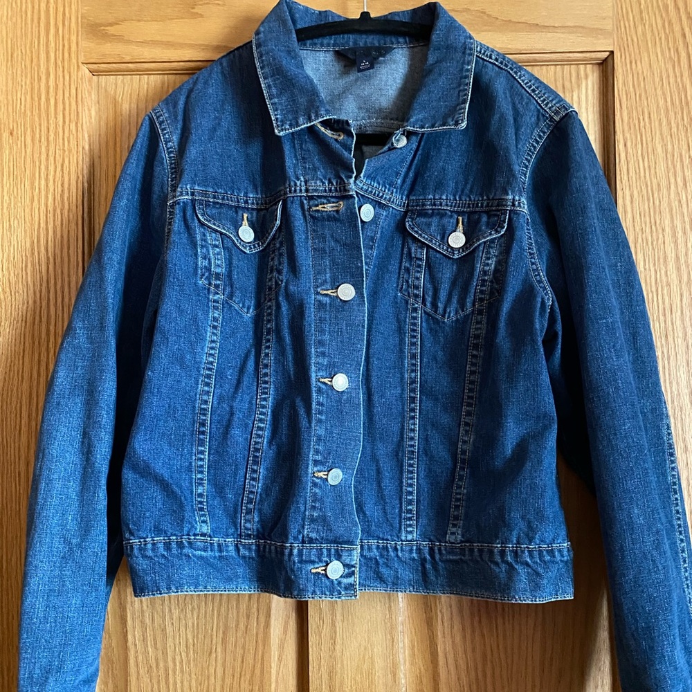 Lands End Denim Jacket, L (14-16)